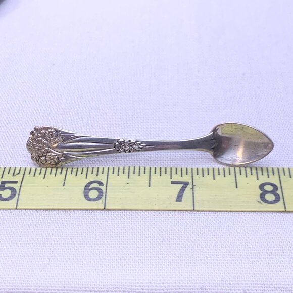 Vintage Solid Sterling Silver 925 Coro Miniature Spoon Brooch 3" Length - Picture 4 of 6